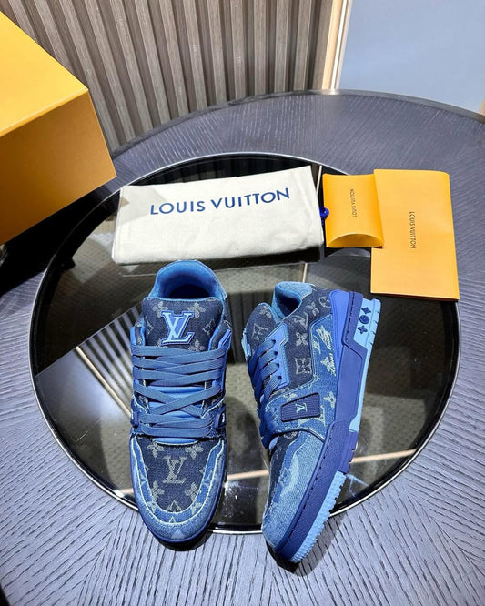 The Louis Vuitton LV Trainer Blue