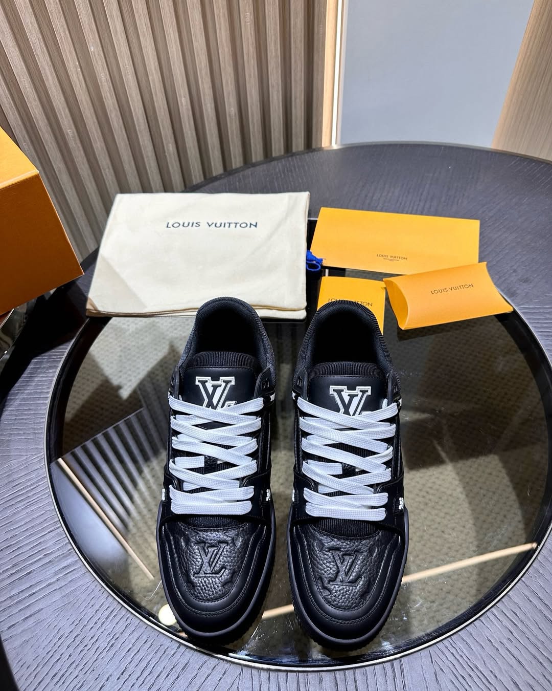 The Louis Vuitton LV Trainer Black