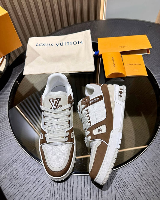 The Louis Vuitton LV Trainer Brown White