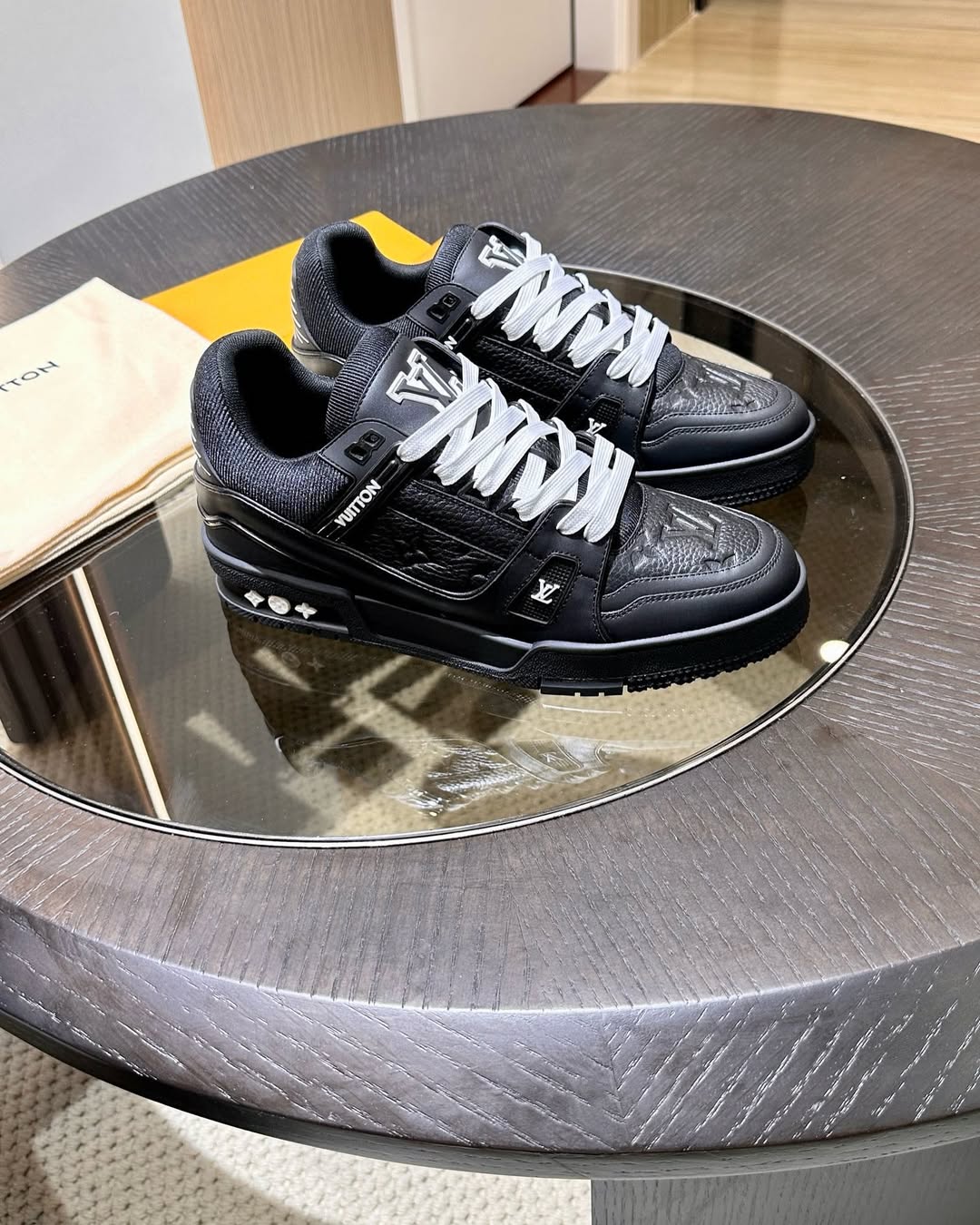 The Louis Vuitton LV Trainer Black