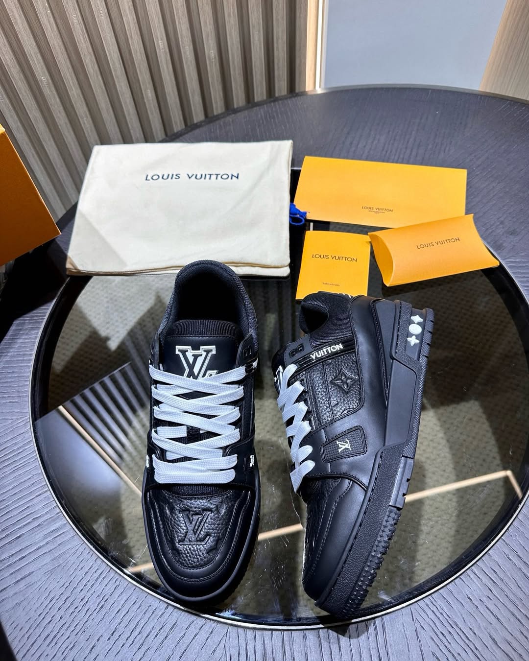 The Louis Vuitton LV Trainer Black