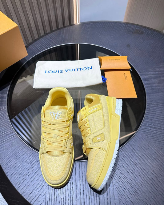 The Louis Vuitton LV Trainer Yellow