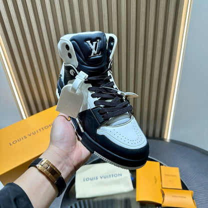 LOUIS VUITTON LV Ankle Trainers White Black