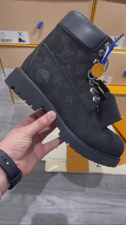 Louis Vuitton Timberland Ankle Boot Black